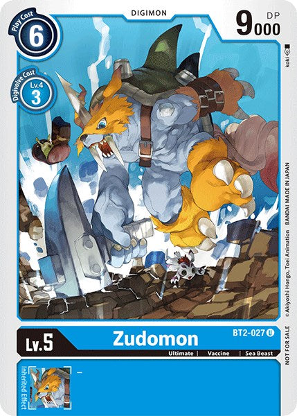 Zudomon [BT2-027] (Official Tournament Pack Vol.3) [Release Special Booster Promos] | Amazing Games TCG