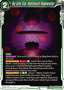 Big Gete Star, Nightmarish Regeneration (BT17-079) [Ultimate Squad] | Amazing Games TCG