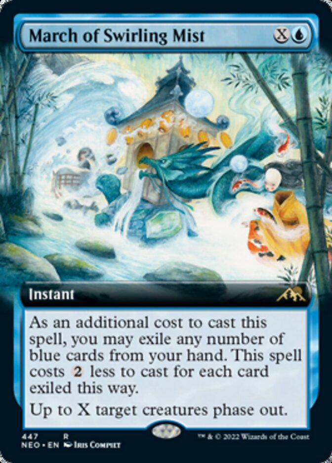 March of Swirling Mist (Extended Art) [Kamigawa: Neon Dynasty] | Amazing Games TCG