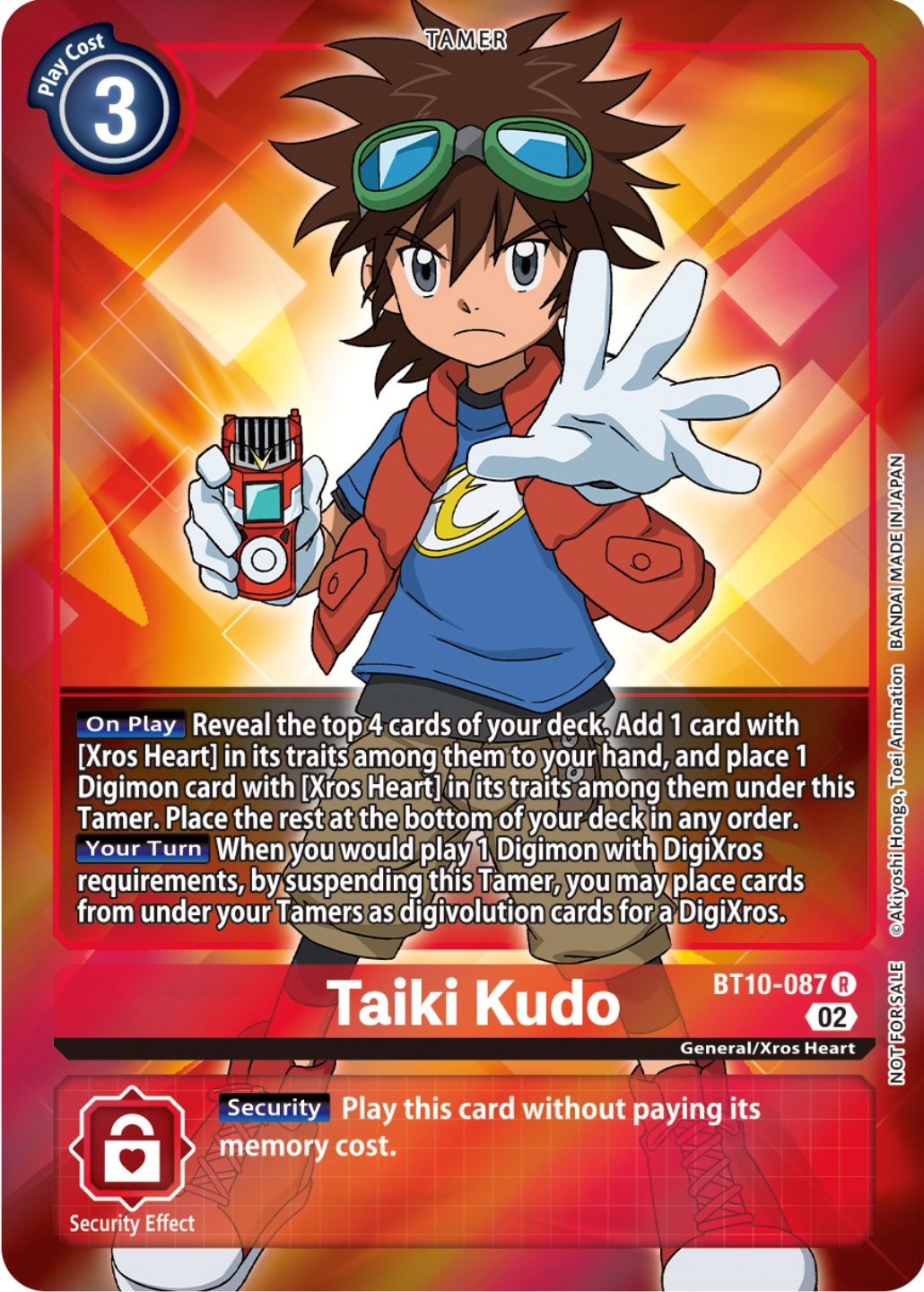 Taiki Kudo [BT10-087] (Box Topper) [Xros Encounter] | Amazing Games TCG