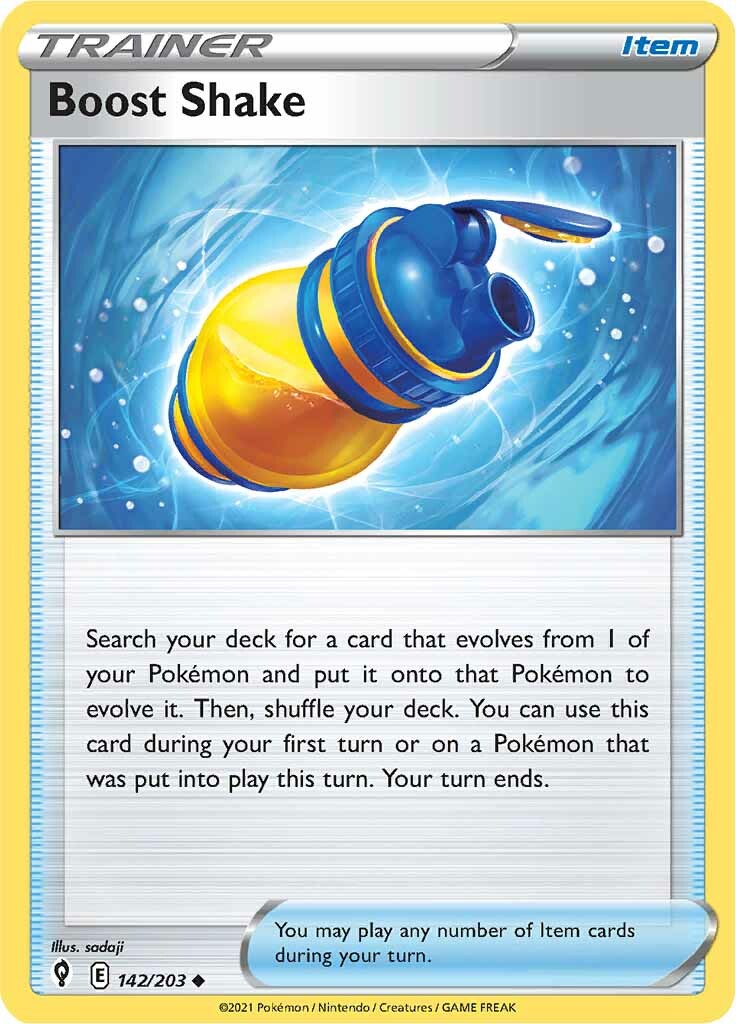 Boost Shake (142/203) [Sword & Shield: Evolving Skies] | Amazing Games TCG