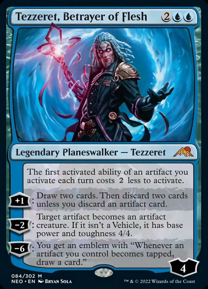 Tezzeret, Betrayer of Flesh [Kamigawa: Neon Dynasty] | Amazing Games TCG