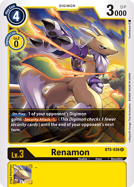 Renamon [BT5-036] [Battle of Omni] | Amazing Games TCG