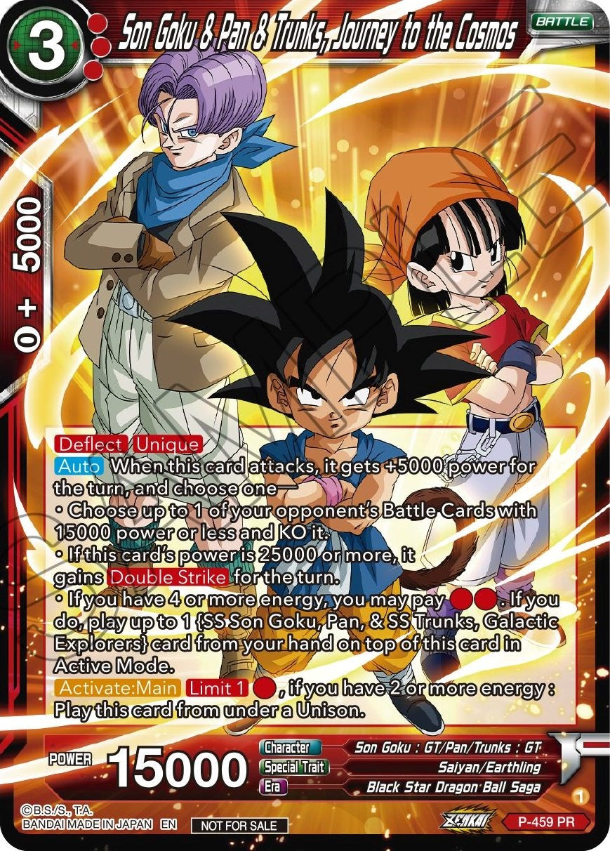 Son Goku & Pan & Trunks, Journey to the Cosmos (Z03 Dash Pack) (P-459) [Promotion Cards] | Amazing Games TCG