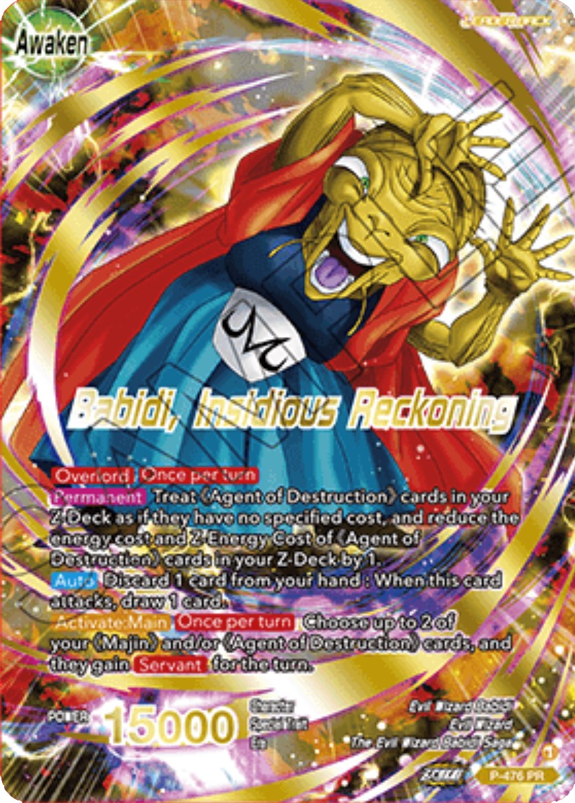 Babidi // Babidi, Insidious Reckoning (Gold-Stamped) (P-476) [Tournament Promotion Cards] | Amazing Games TCG