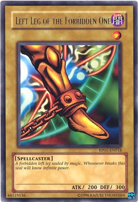 Left Leg of the Forbidden One [RP01-EN018] Rare | Amazing Games TCG