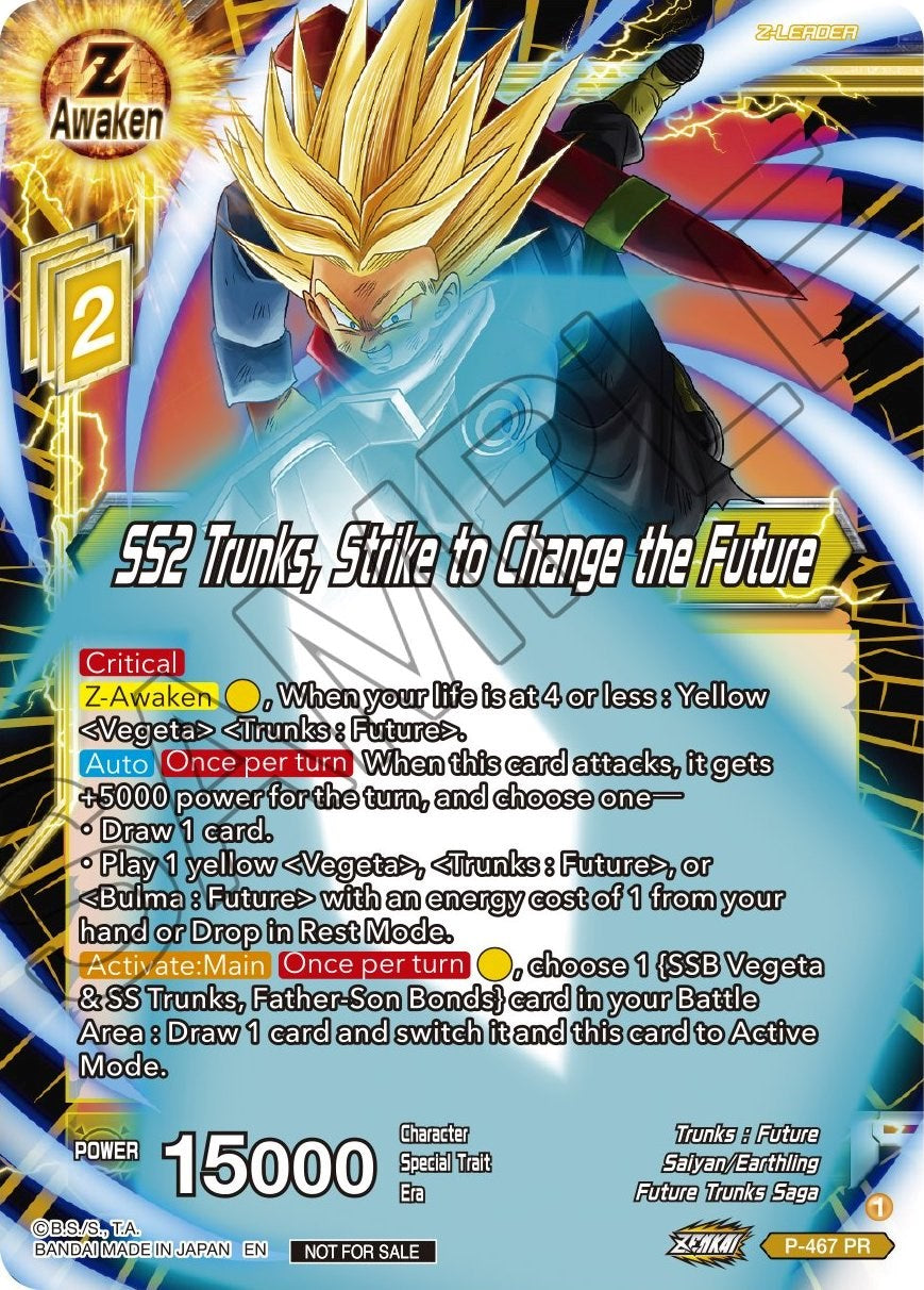 SS2 Trunks, Strike to Change the Future (Z03 Dash Pack) (P-467) [Promotion Cards] | Amazing Games TCG