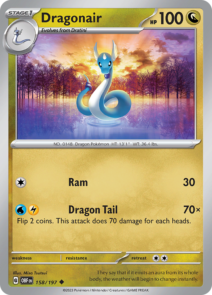 Dragonair (158/197) [Scarlet & Violet: Obsidian Flames] | Amazing Games TCG