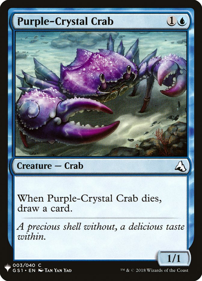 Purple-Crystal Crab [Mystery Booster] | Amazing Games TCG