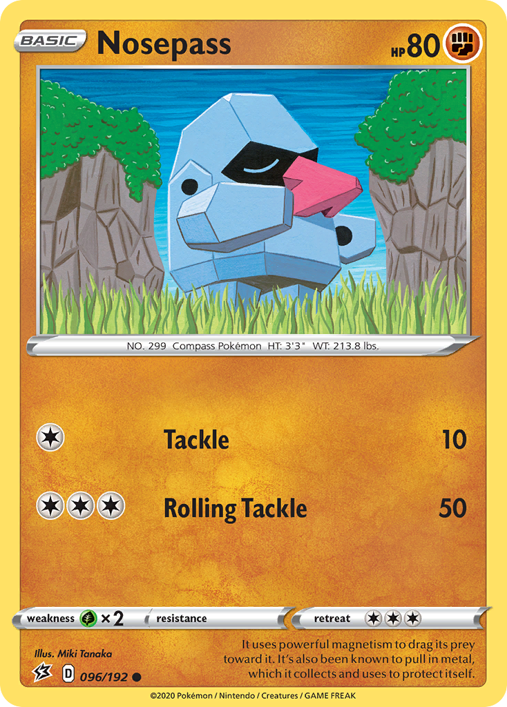 Nosepass (096/192) [Sword & Shield: Rebel Clash] | Amazing Games TCG