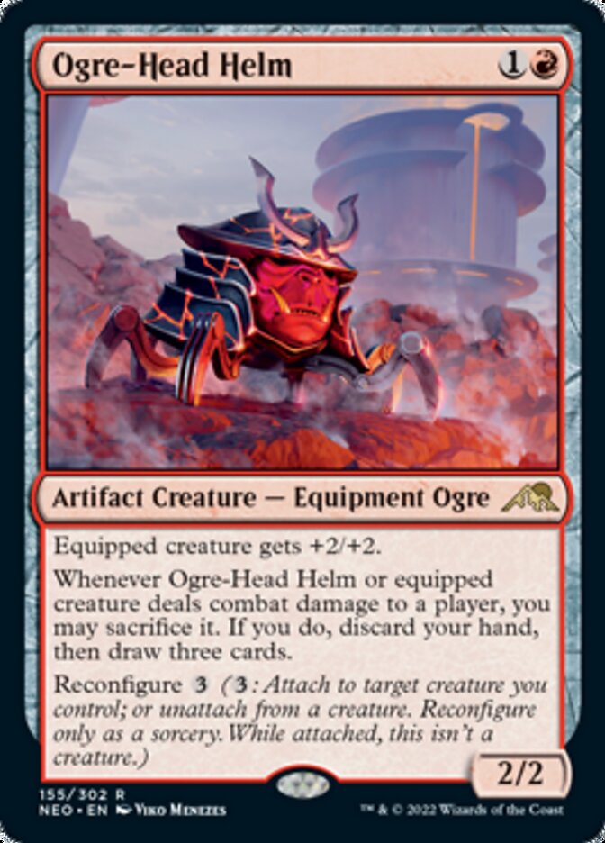 Ogre-Head Helm [Kamigawa: Neon Dynasty] | Amazing Games TCG