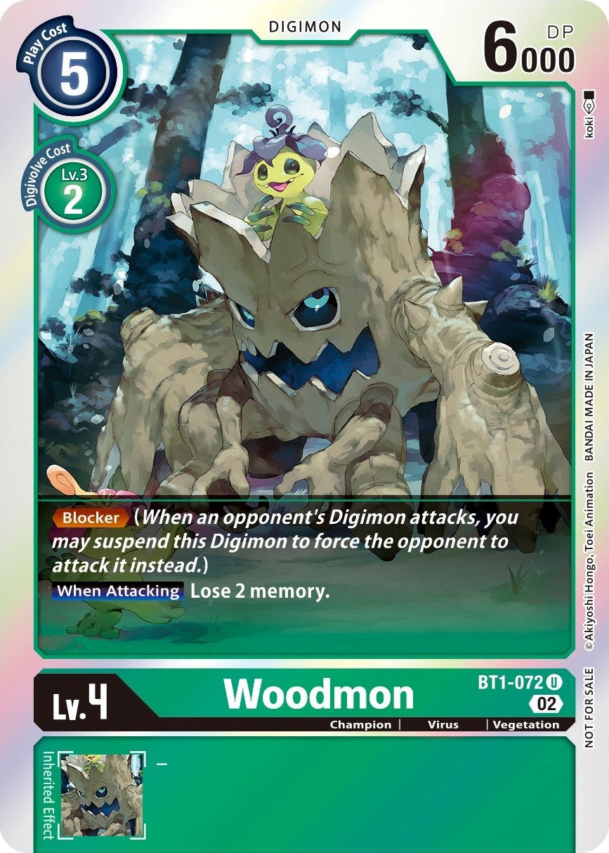 Woodmon [BT1-072] (Official Tournament Pack Vol. 6) [Release Special Booster Promos] | Amazing Games TCG