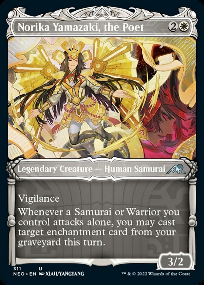 Norika Yamazaki, the Poet (Showcase Samurai) [Kamigawa: Neon Dynasty] | Amazing Games TCG