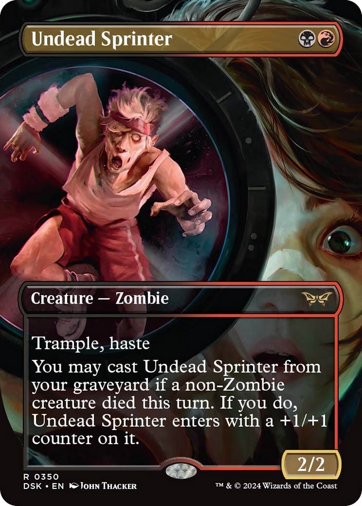 Undead Sprinter (Borderless) [Duskmourn: House of Horror] | Amazing Games TCG