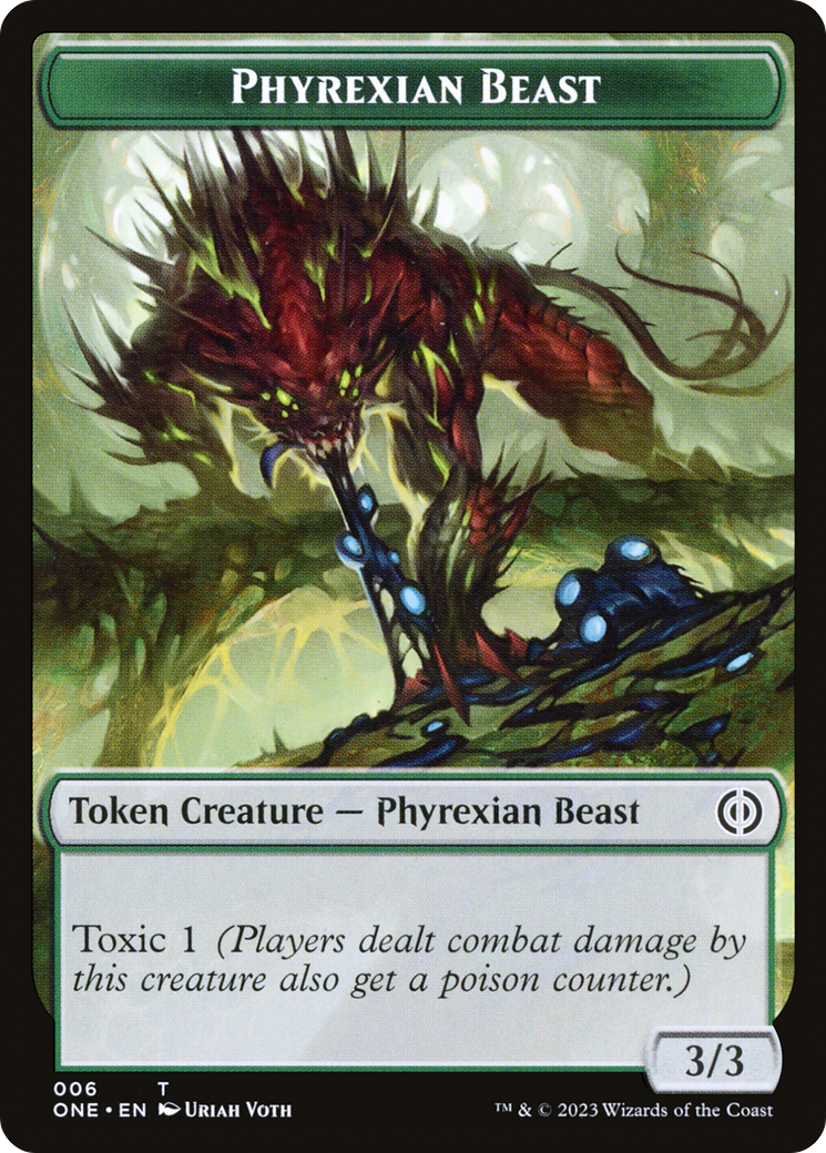 Phyrexian Beast Token [Phyrexia: All Will Be One Tokens] | Amazing Games TCG