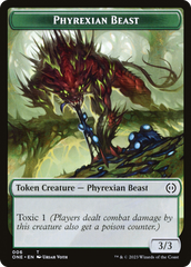 Phyrexian Goblin // Phyrexian Beast Double-Sided Token [Phyrexia: All Will Be One Tokens] | Amazing Games TCG