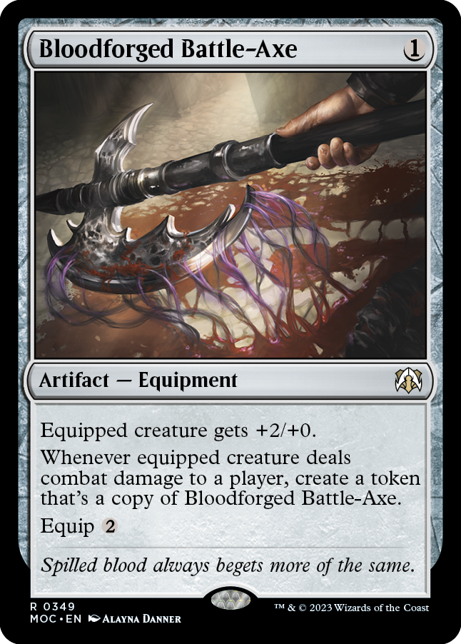 Bloodforged Battle-Axe [March of the Machine Commander] | Amazing Games TCG