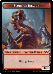 Scorpion Dragon // Plot Double-Sided Token [Outlaws of Thunder Junction Tokens] | Amazing Games TCG