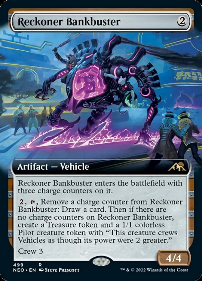 Reckoner Bankbuster (Extended Art) [Kamigawa: Neon Dynasty] | Amazing Games TCG