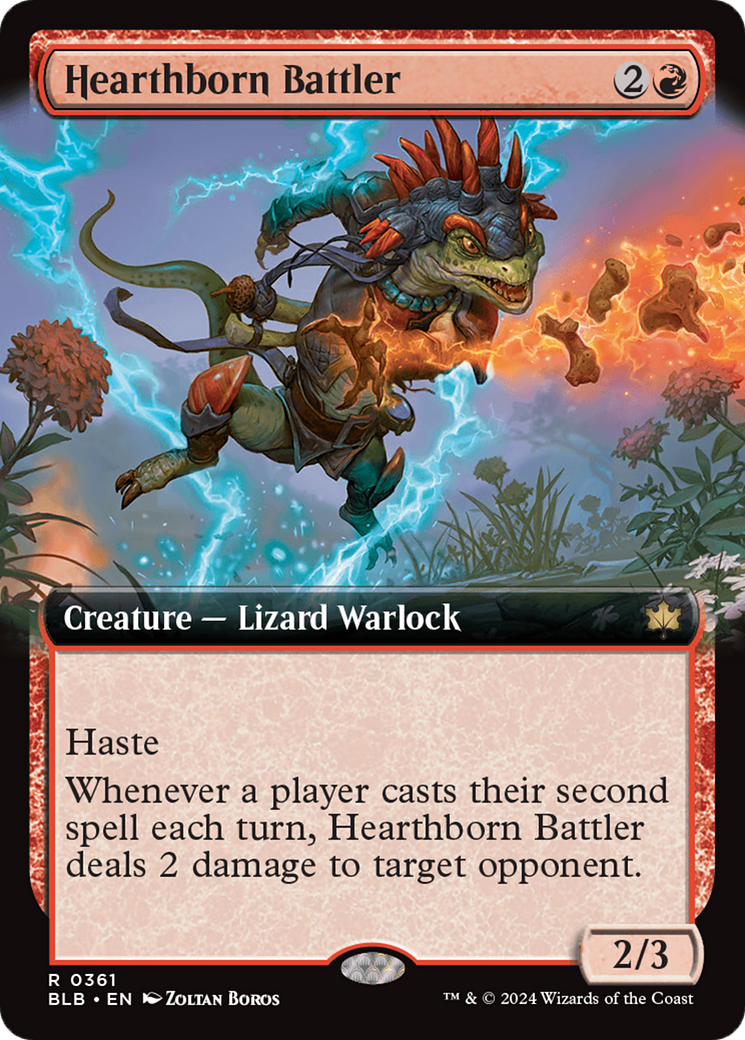 Hearthborn Battler (Extended Art) [Bloomburrow] | Amazing Games TCG