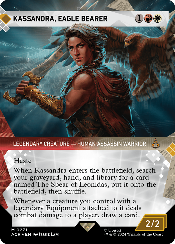 Kassandra, Eagle Bearer (Showcase) (Textured Foil) [Assassin's Creed] | Amazing Games TCG