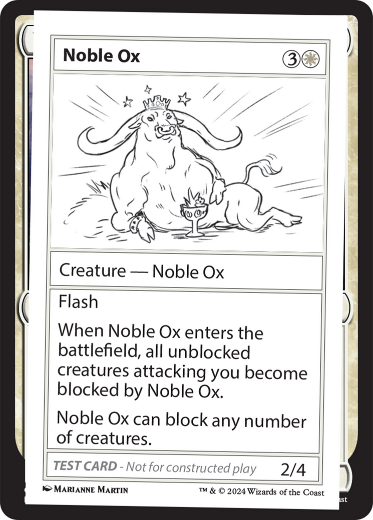 Noble Ox [Mystery Booster 2 Playtest Cards] | Amazing Games TCG