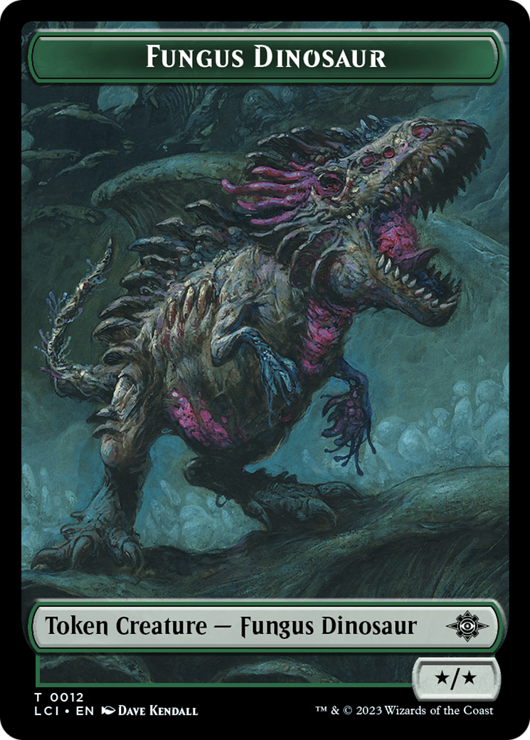 Fungus Dinosaur // Dinosaur (0001) Double-Sided Token [The Lost Caverns of Ixalan Tokens] | Amazing Games TCG