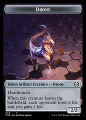 Rebel // Drone Double-Sided Token [Phyrexia: All Will Be One Tokens] | Amazing Games TCG