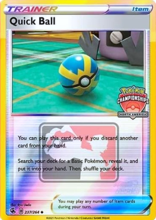 Quick Ball (237/264) (North America Championships Promo) [Sword & Shield: Fusion Strike] | Amazing Games TCG