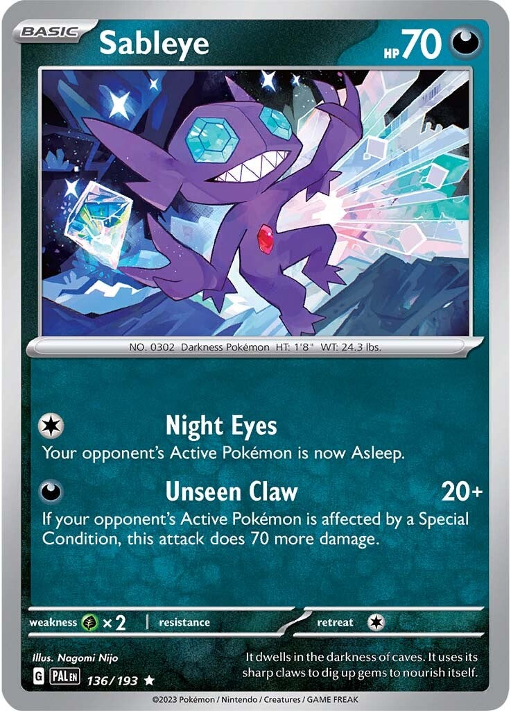 Sableye (136/193) [Scarlet & Violet: Paldea Evolved] | Amazing Games TCG