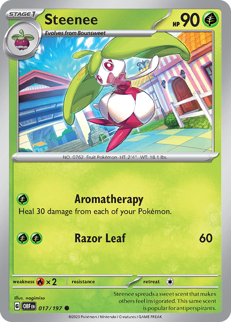 Steenee (017/197) [Scarlet & Violet: Obsidian Flames] | Amazing Games TCG