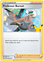 Professor Burnet (SWSH167) (25th Anniversary Stamp) [Sword & Shield: Black Star Promos] | Amazing Games TCG