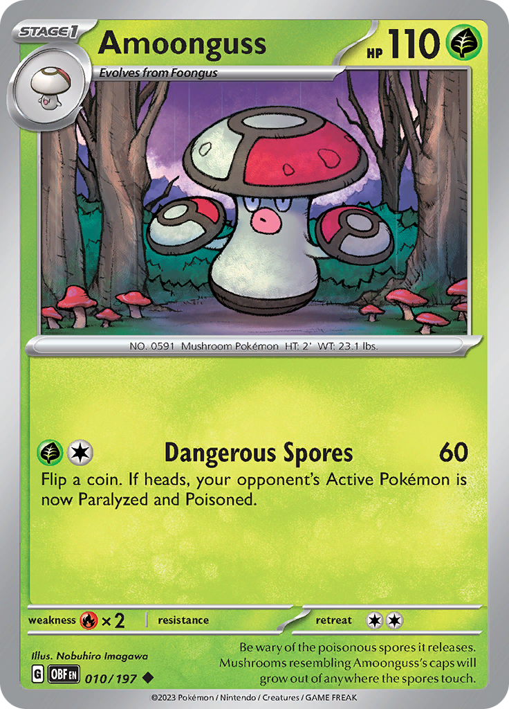 Amoonguss (010/197) [Scarlet & Violet: Obsidian Flames] | Amazing Games TCG