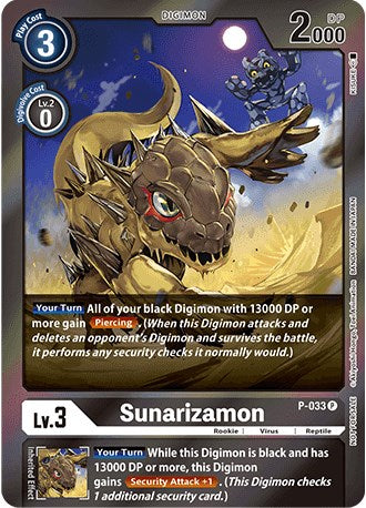 Sunarizamon [P-033] (Gift Box 2022) [Promotional Cards] | Amazing Games TCG