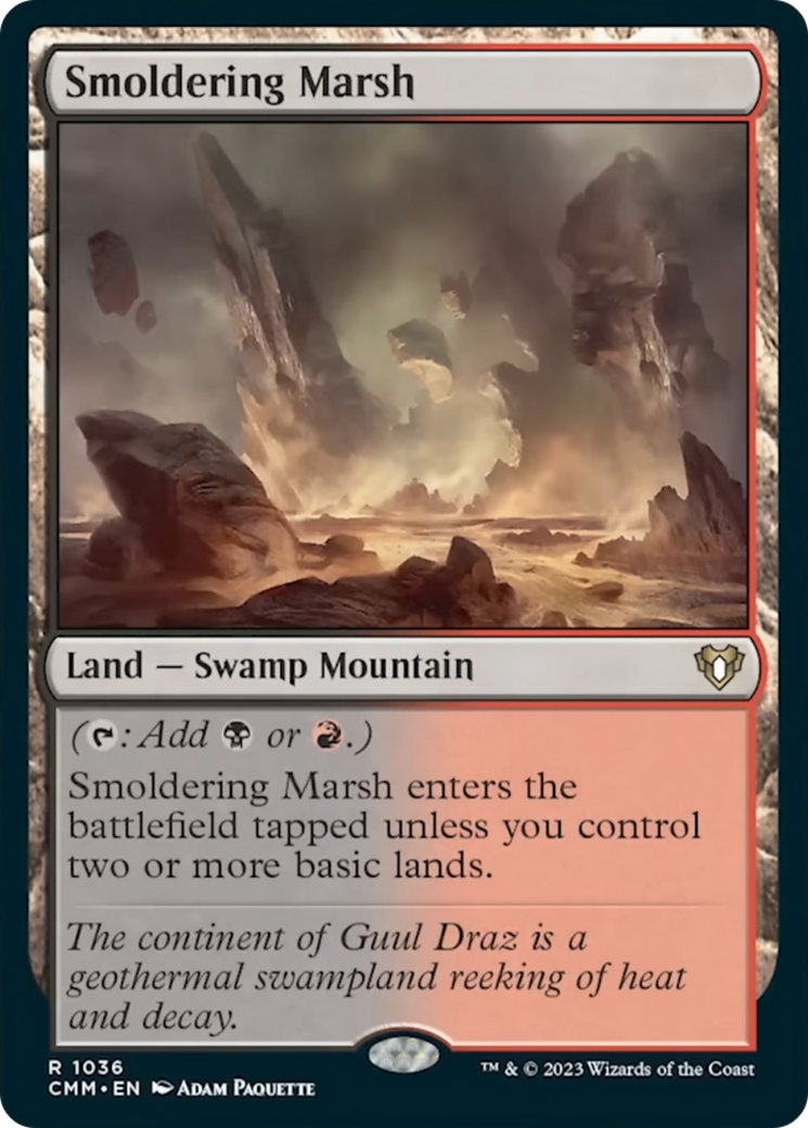 Smoldering Marsh [Commander Masters] | Amazing Games TCG