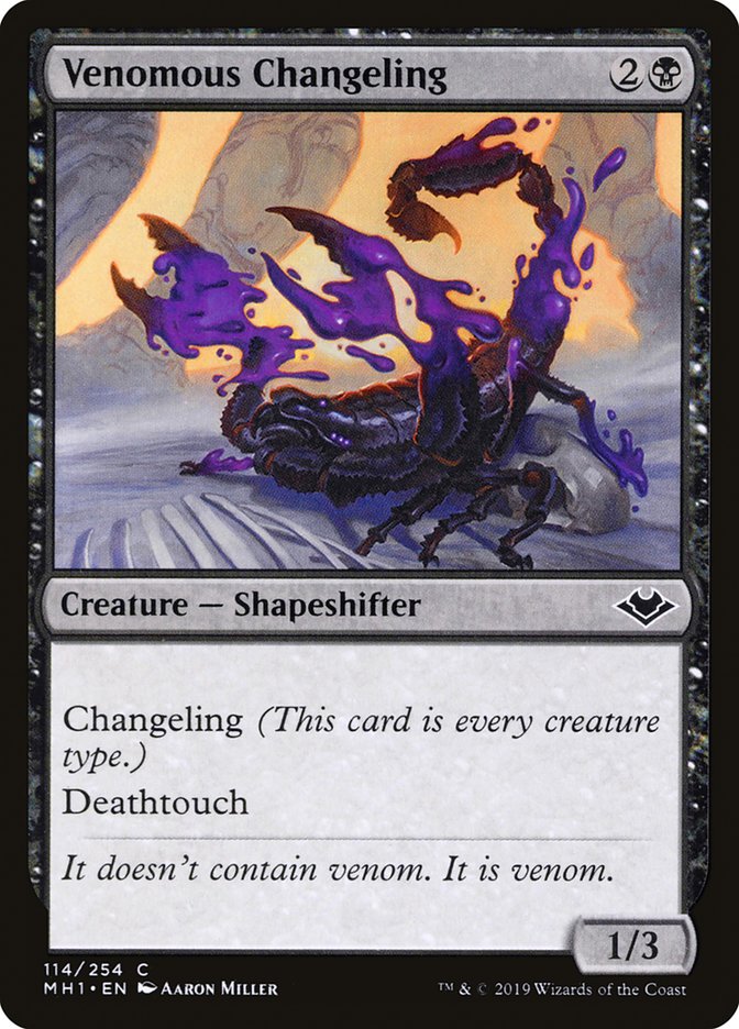 Venomous Changeling [Modern Horizons] | Amazing Games TCG