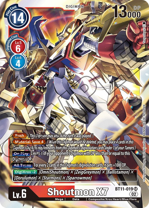 Shoutmon X7 [BT11-019] [Dimensional Phase] | Amazing Games TCG