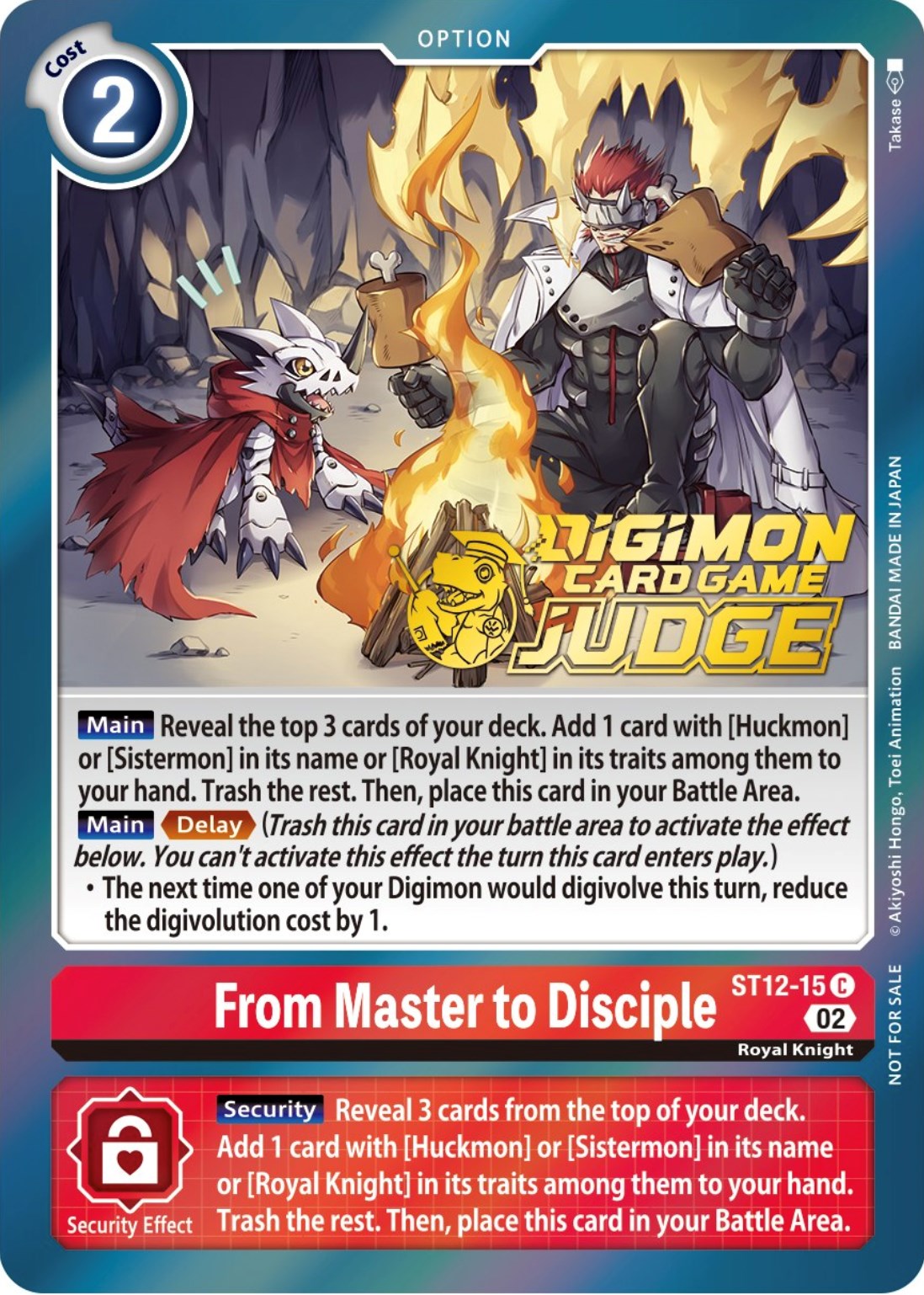 From Master to Disciple [ST12-15] (Judge Pack 3) [Starter Deck: Jesmon Promos] | Amazing Games TCG