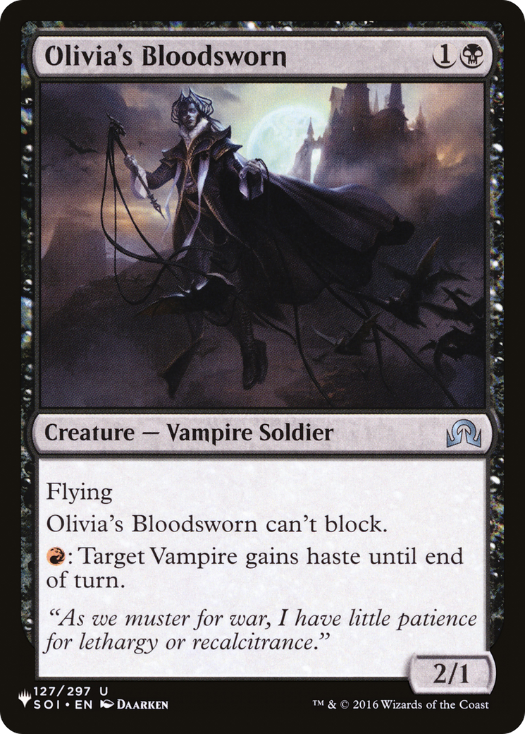 Olivia's Bloodsworn [The List Reprints] | Amazing Games TCG