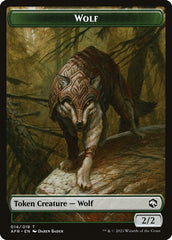 Wolf // Zariel, Archduke of Avernus Emblem Double-Sided Token [Dungeons & Dragons: Adventures in the Forgotten Realms Tokens] | Amazing Games TCG