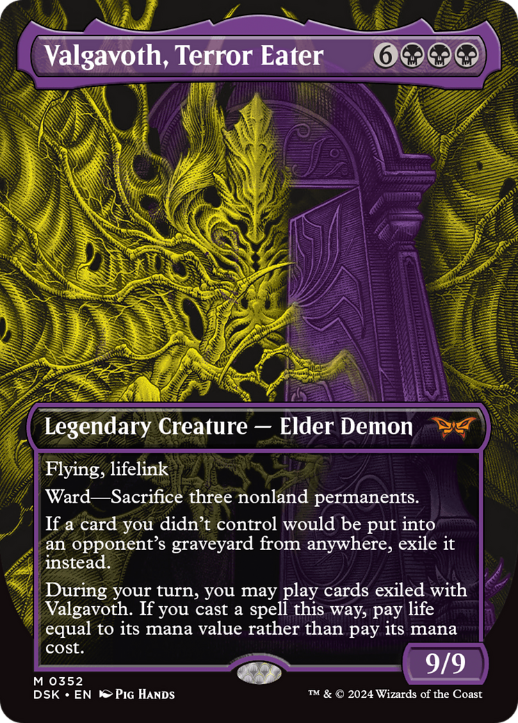 Valgavoth, Terror Eater (Showcase) [Duskmourn: House of Horror] | Amazing Games TCG