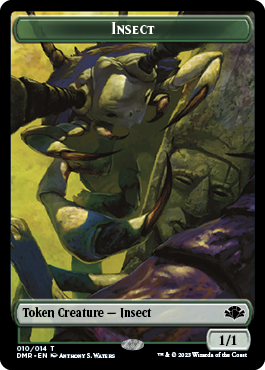 Insect Token [Dominaria Remastered Tokens] | Amazing Games TCG