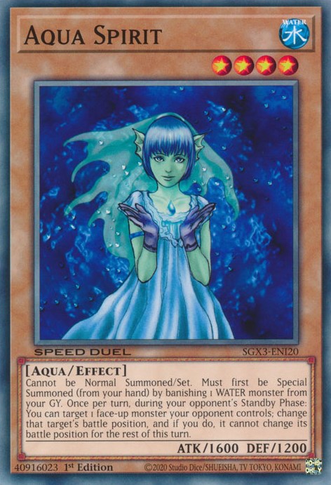 Aqua Spirit [SGX3-ENI20] Common | Amazing Games TCG