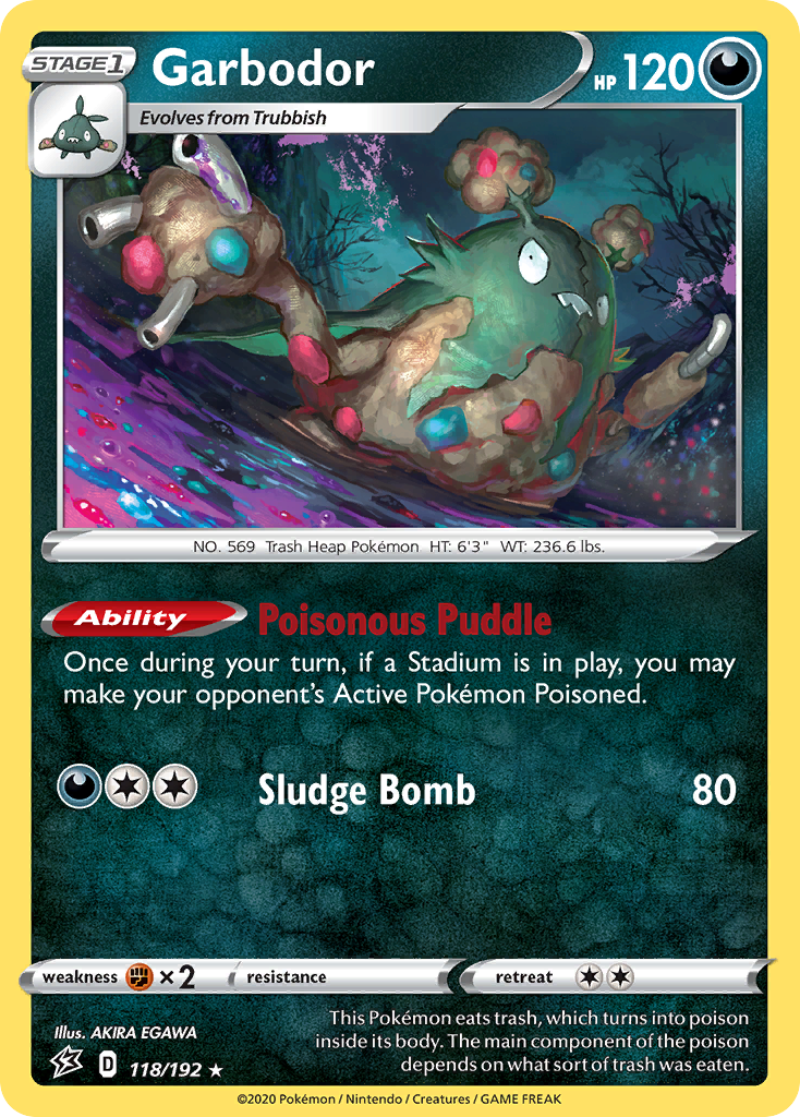 Garbodor (118/192) [Sword & Shield: Rebel Clash] | Amazing Games TCG