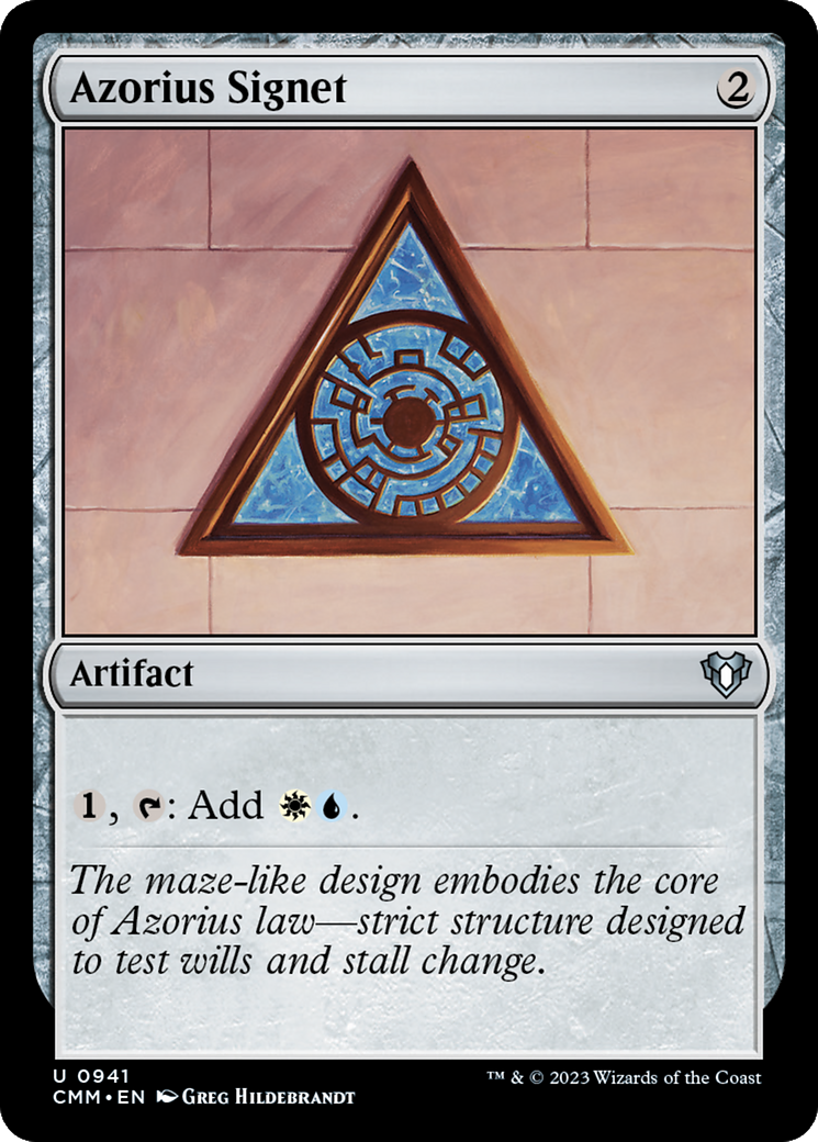 Azorius Signet [Commander Masters] | Amazing Games TCG