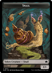 Snail // Thundertrap Trainer Double-Sided Token [Bloomburrow Tokens] | Amazing Games TCG