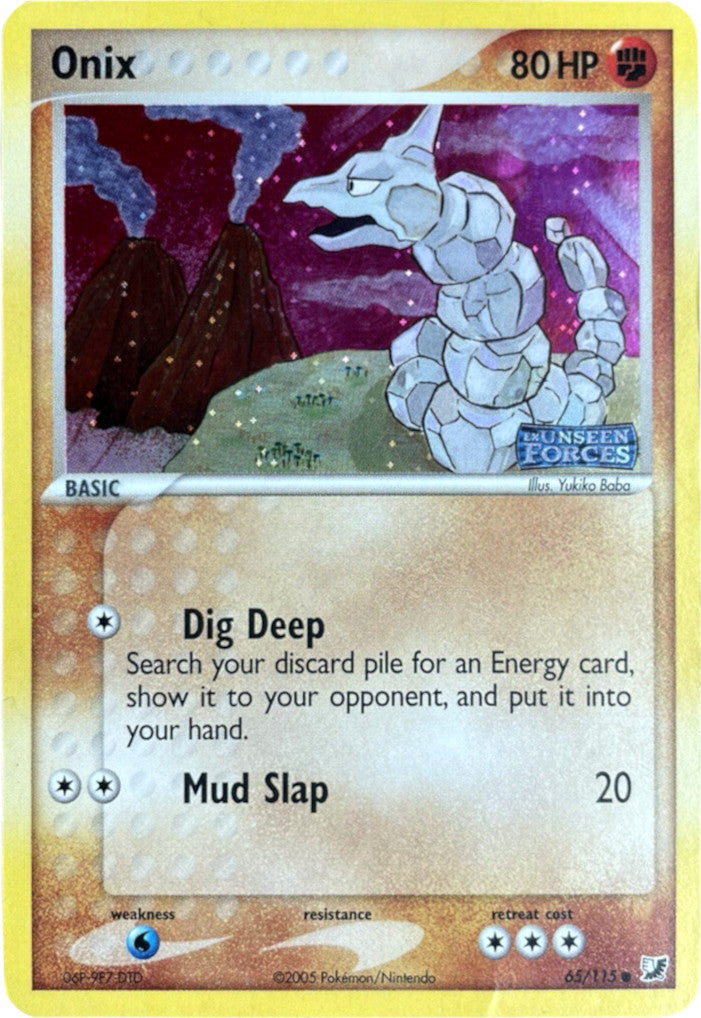 Onix (65/115) (Stamped) [EX: Unseen Forces] | Amazing Games TCG