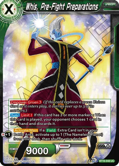 Whis, Pre-Fight Preparations (BT16-048) [Realm of the Gods] | Amazing Games TCG