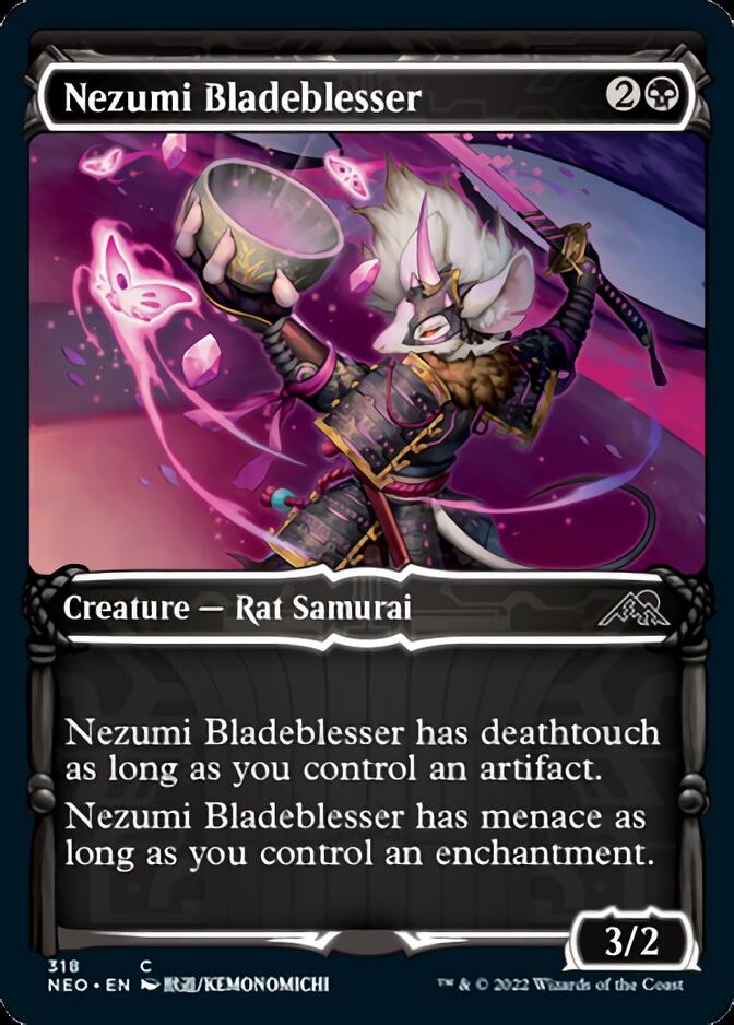 Nezumi Bladeblesser (Showcase Samurai) [Kamigawa: Neon Dynasty] | Amazing Games TCG