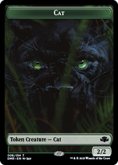 Goblin // Cat (008) Double-Sided Token [Dominaria Remastered Tokens] | Amazing Games TCG